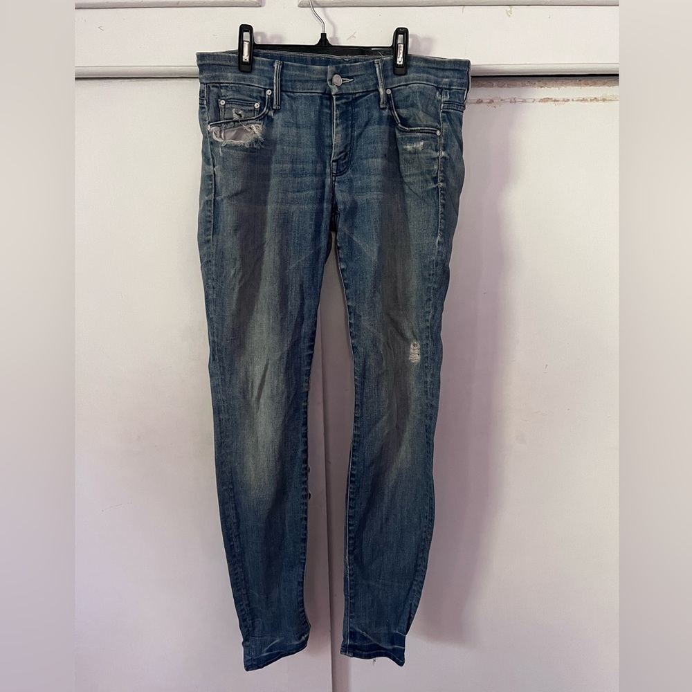Mother the Looker Graffiti Girl soft high waisted jeans 28